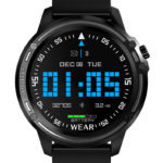 LEMFO Smart Bracelet L8, 1.2", IP68, HR & Blood pressure, μαύρο