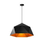 POWERTECH φωτιστικό οροφής 25x15cm, μεταλλικό, μαύρο